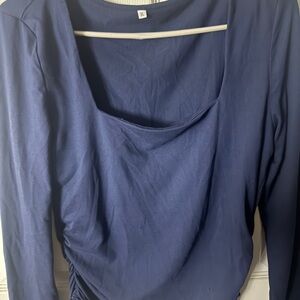SHEIN Navy Long Sleeve Top